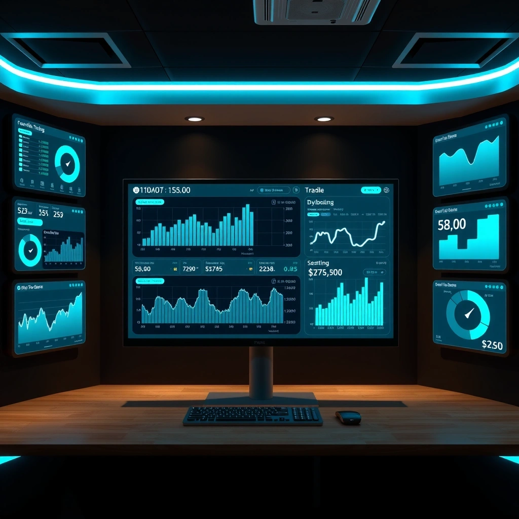 Trading dashboard interface